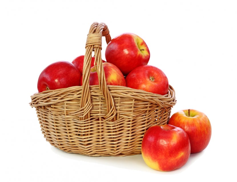 Basket Apple Wicker Fruit Stock Photography - Dry Transparent PNG