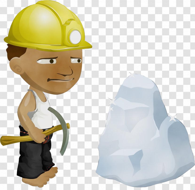 Hard Hat Construction Worker Cartoon Helmet Personal Protective Equipment - Headgear Transparent PNG