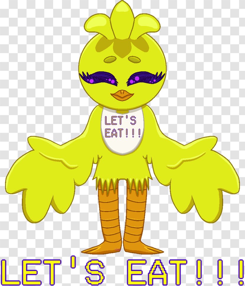 Five Nights At Freddy's Chicken Fan Art Image - Smile - Batichica Business Transparent PNG