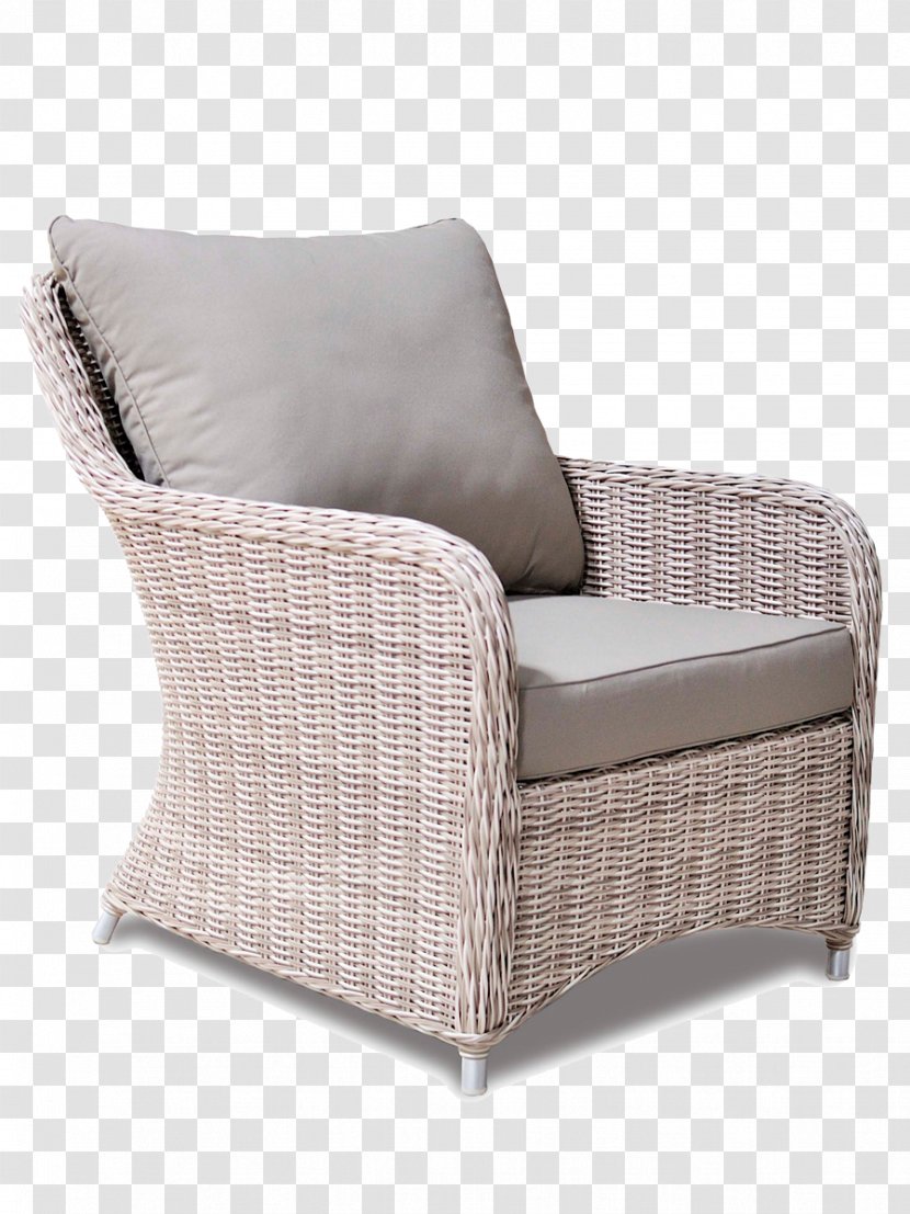 Garden Furniture Chair Wicker Couch - Armrest - Sofa Transparent PNG