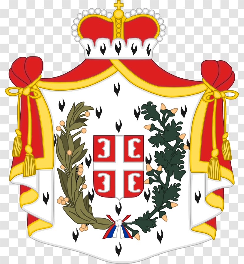 Principality Of Serbia Coat Arms Грб Кнежевине Србије - Christmas Decoration Transparent PNG