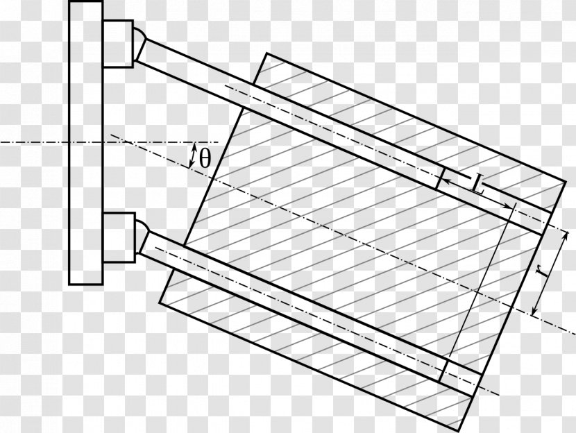 Hydraulic Machinery Axial Piston Pump Geometry Drawing - Structure Transparent PNG