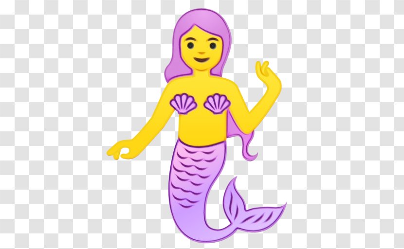 Emoji Sticker - Mermaid - Thumb Transparent PNG