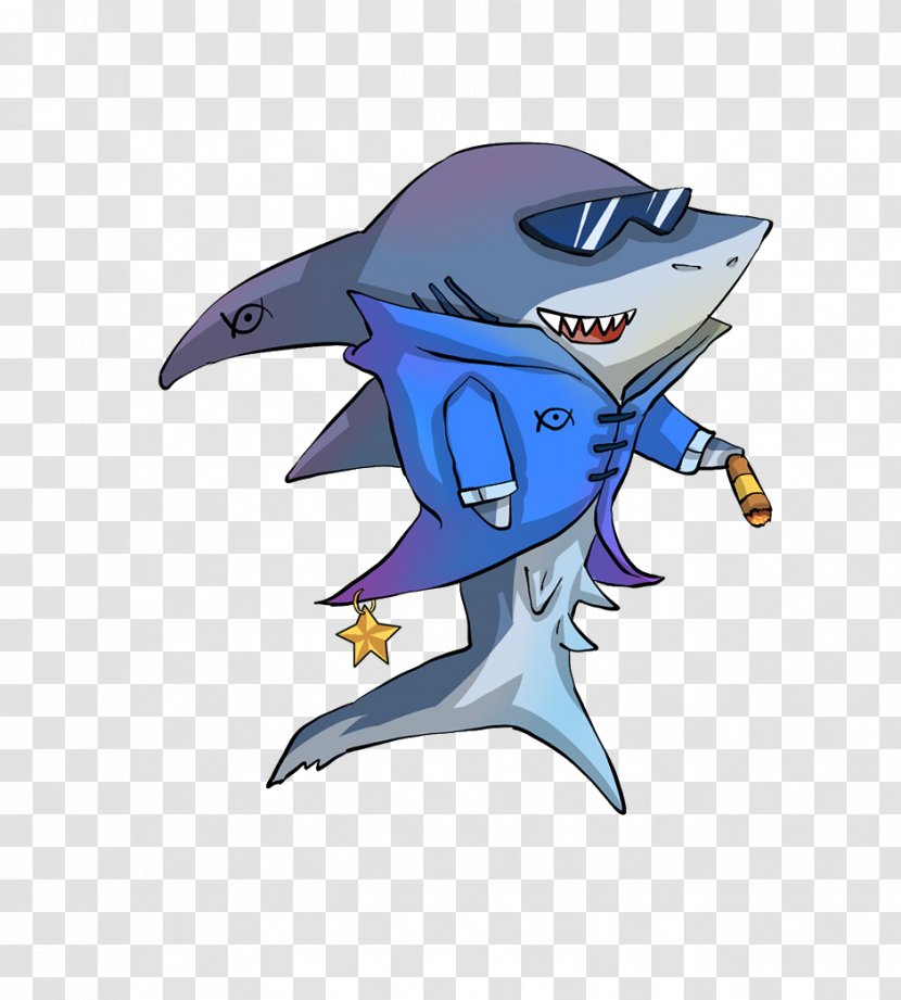 Shark Cartoon U8096u5948 - Vertebrate - Handsome Transparent PNG