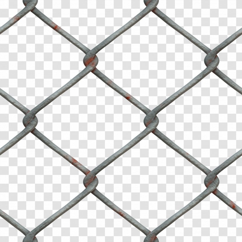 Chain-link Fencing Fence Metal Mesh - Area Transparent PNG