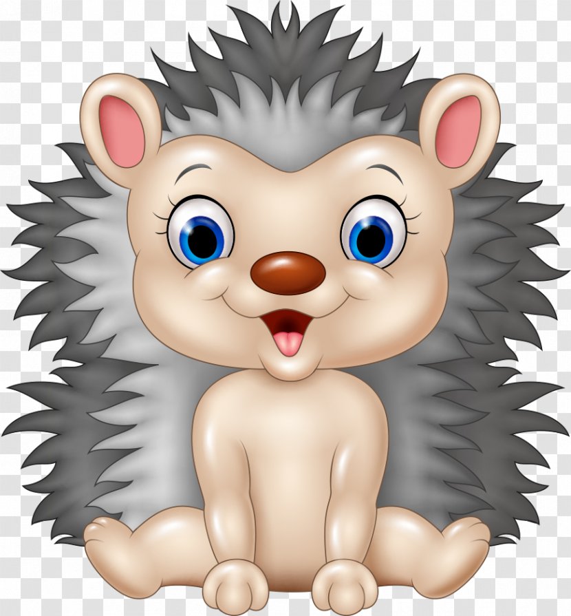Hedgehog Cartoon Stock Photography Illustration - Head - Cute Transparent PNG