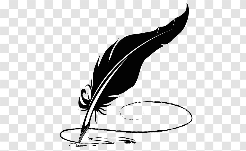 Paper Pen Quill Feather Clip Art - Vertebrate Transparent PNG