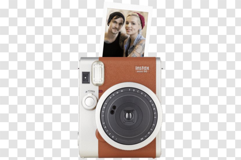 Photographic Film Digital Instant Camera Fujifilm Square SQ10 W White Instax Mini 90 NEO CLASSIC Transparent PNG