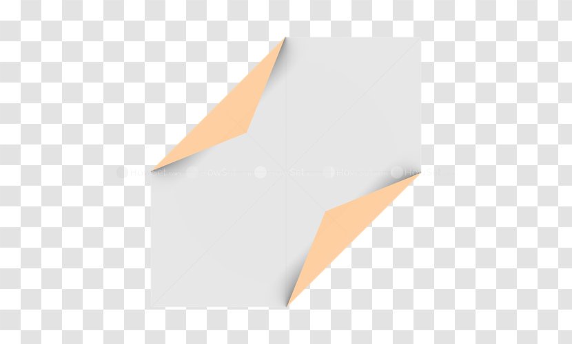 Line Wood Angle - Orange - Half Fold Transparent PNG