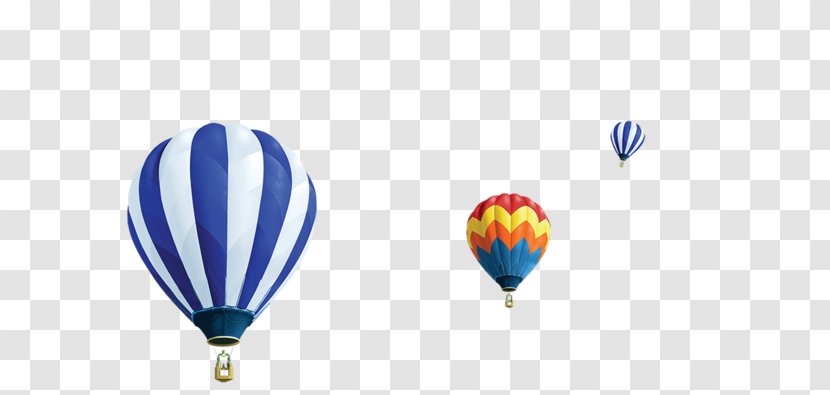 Hot Air Balloon Blue Transparent PNG
