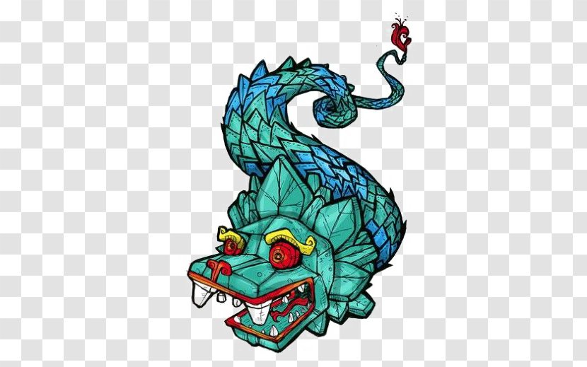 Maya Civilization Quetzalcoatl Mesoamerica Codex Telleriano-Remensis Tattoo - Fictional Character - Cartoon Chinese Dragon Transparent PNG