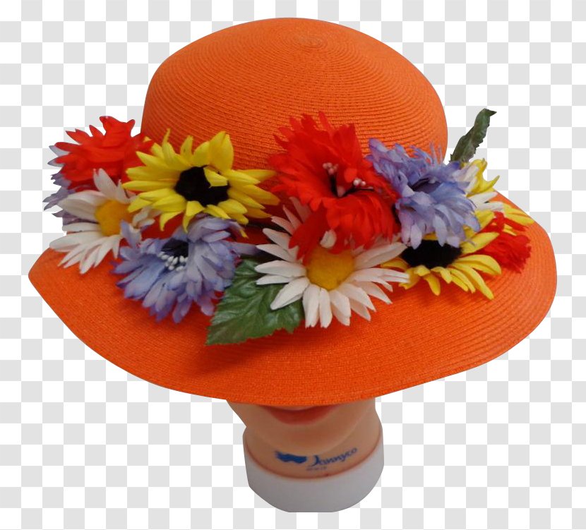 Hat Fedora Shearling Wool Easter Bonnet - Orange Transparent PNG