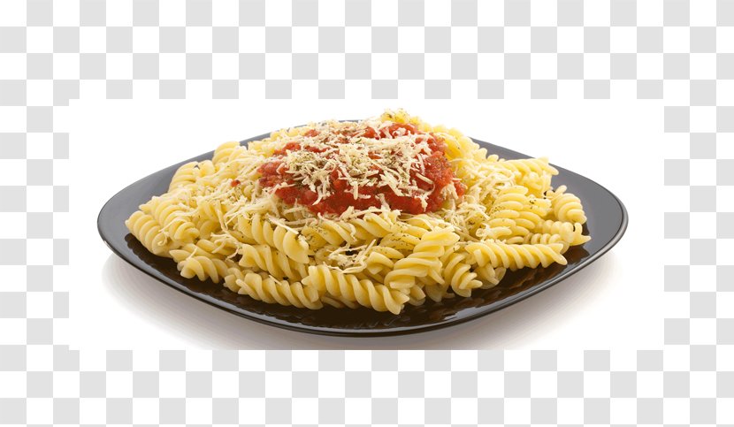 Rotini Fusilli Pasta Carbonara Garlic Bread - Sauce Transparent PNG