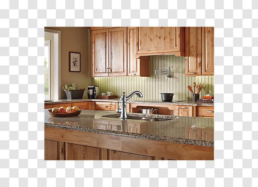 Kitchen Tap Cabinetry Moen Stainless Steel - Wall Transparent PNG