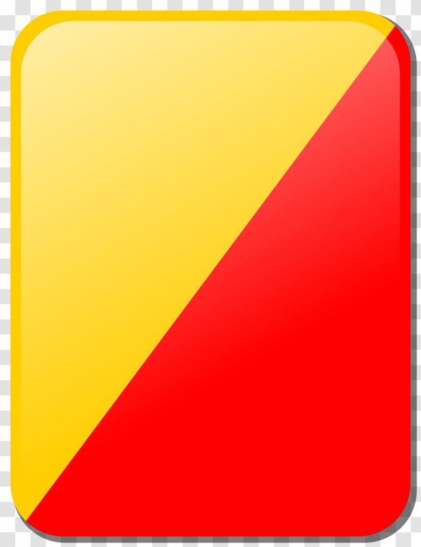 Penalty Card Football Computer File Yellow - Rectangle Transparent PNG