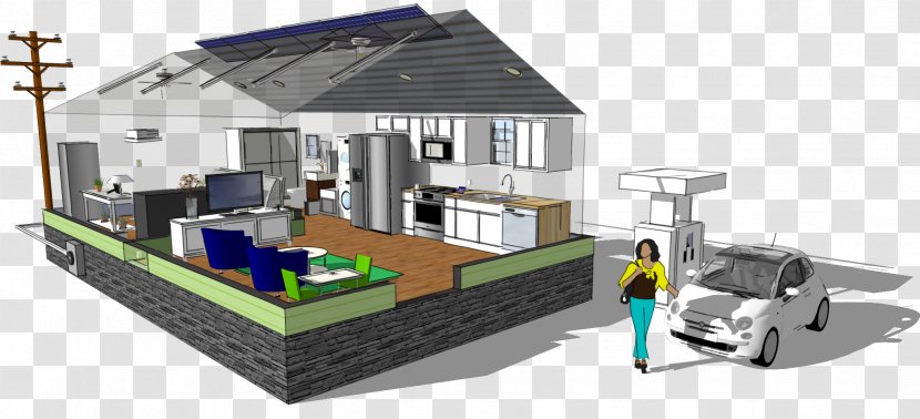 Microgrid Electric Vehicle Electricity Solar Power Direct Current - Elevation - Energy Transparent PNG