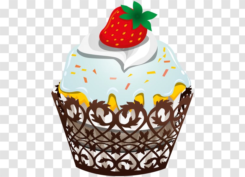 Frosting & Icing Birthday Cupcake Chocolate Cake Clip Art - Baking Cup Transparent PNG