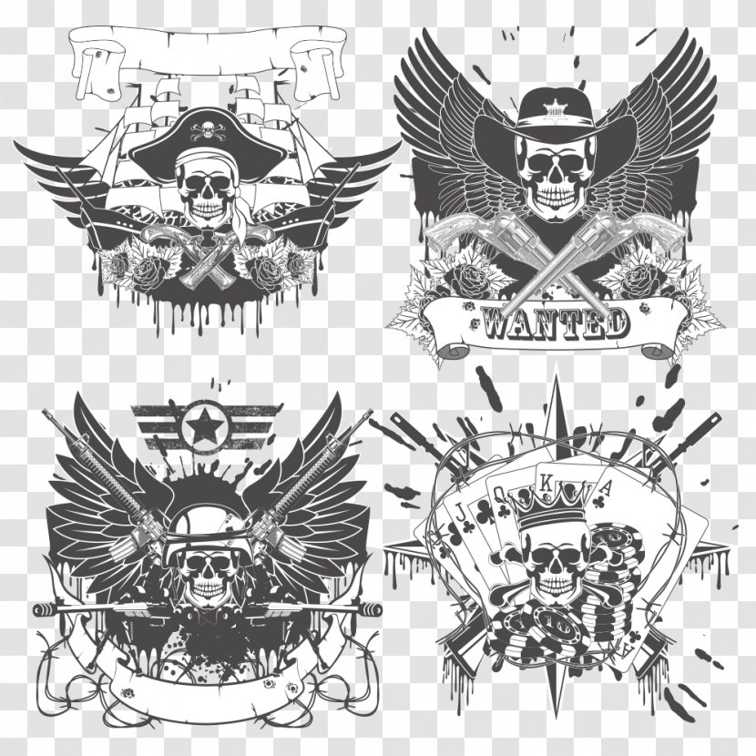 Military Logo Royalty-free - Royalty Free - Vector Skull Transparent PNG