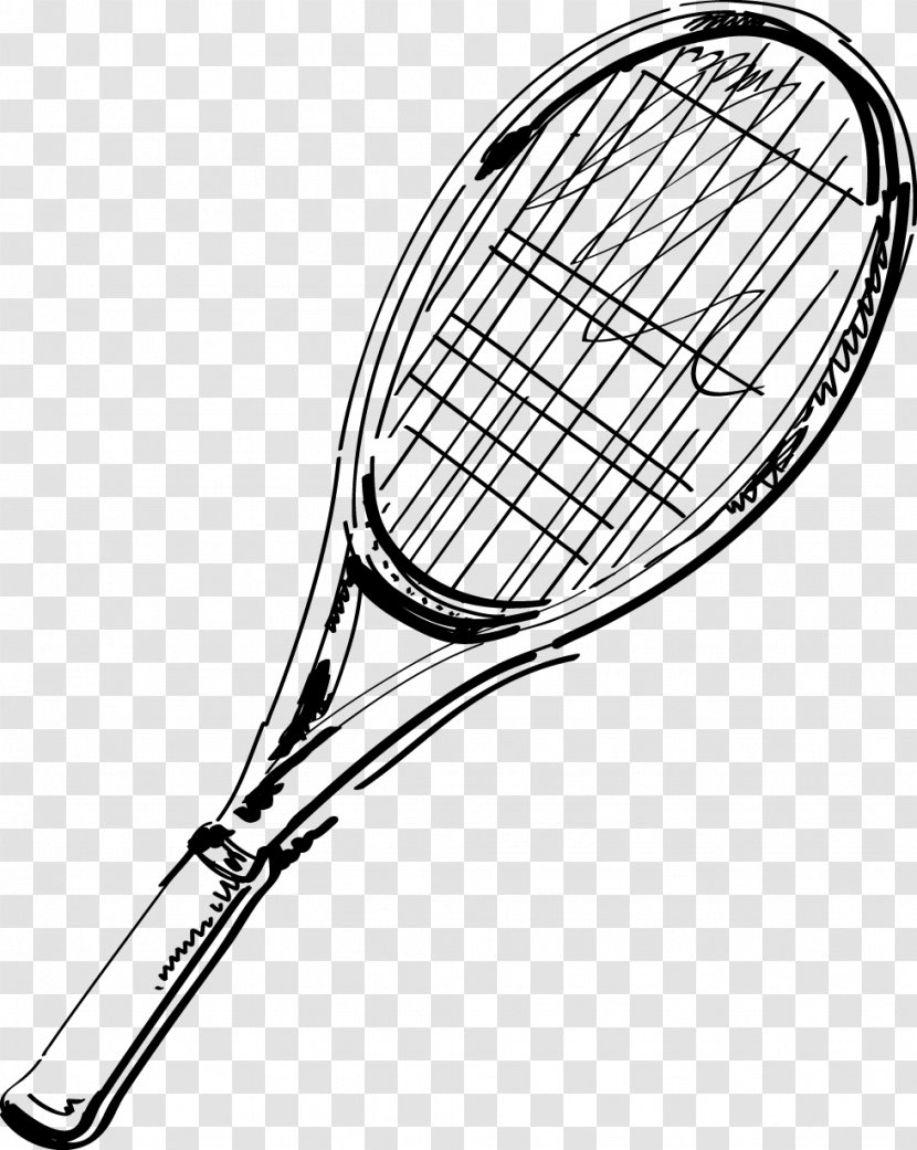Racket Tennis Ball Badminton - Strings Transparent PNG
