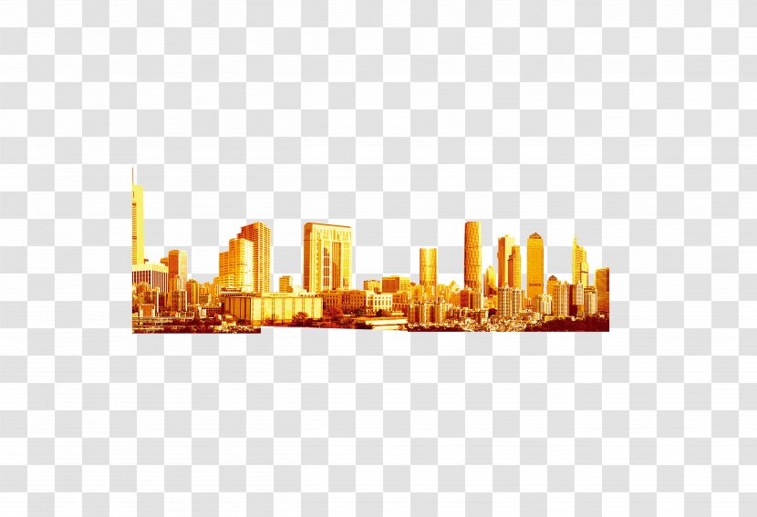 City Icon - Commerce - Golden Building Transparent PNG