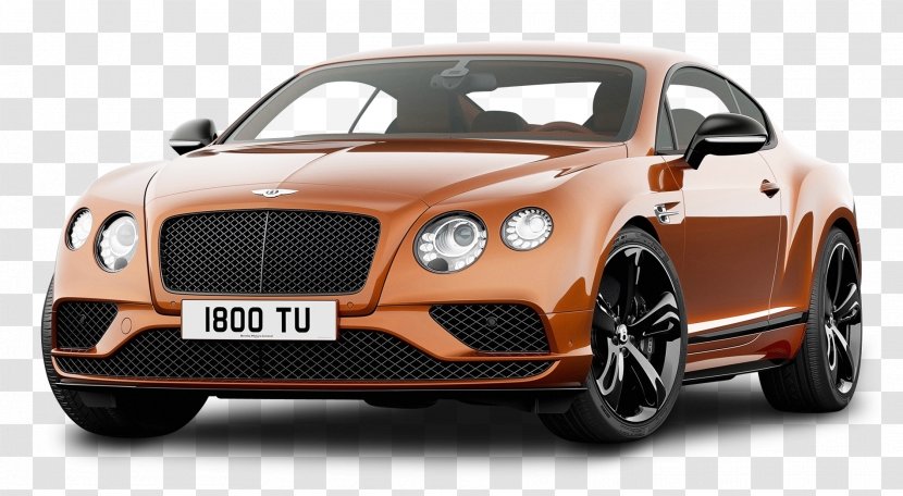 2018 Bentley Continental GT 2016 2017 Speed - Gt - Orange Car Transparent PNG
