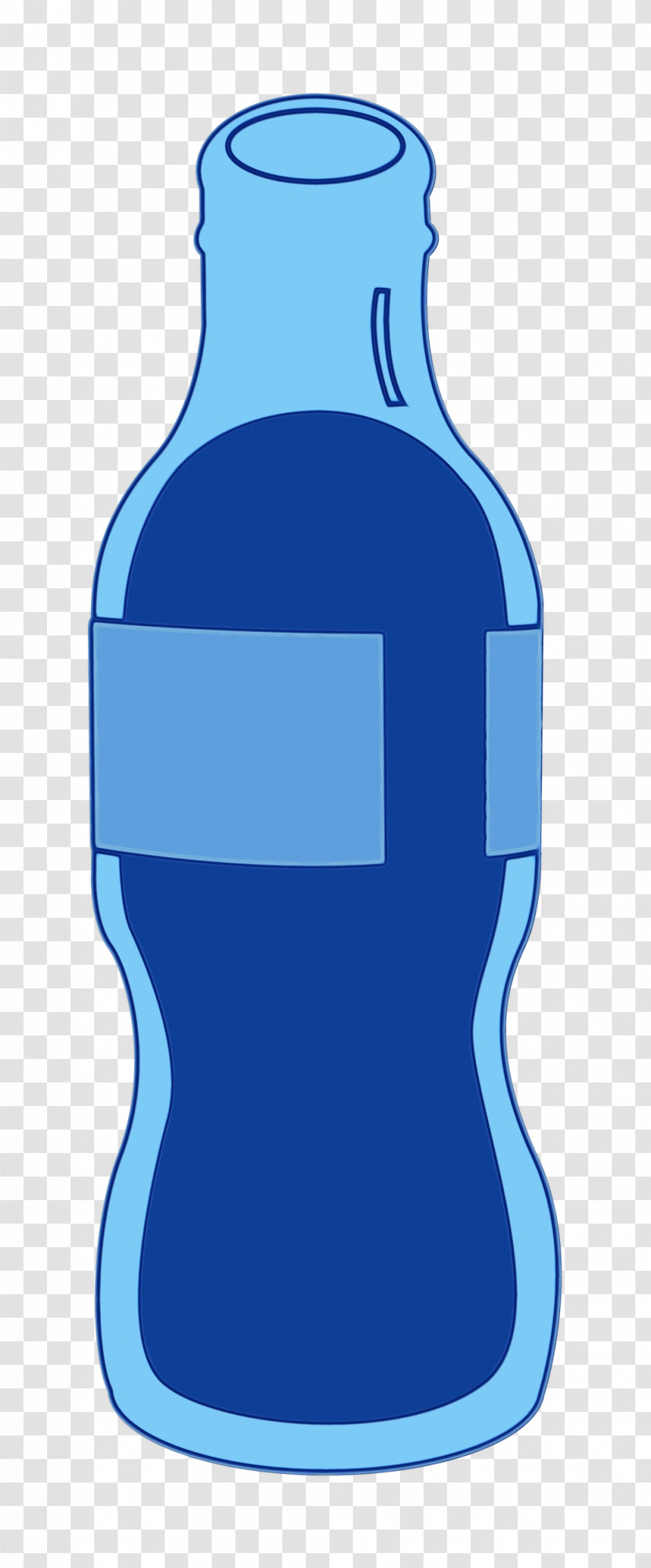 Glass Bottle Bottle Water Bottle Cobalt Blue Glass Transparent PNG