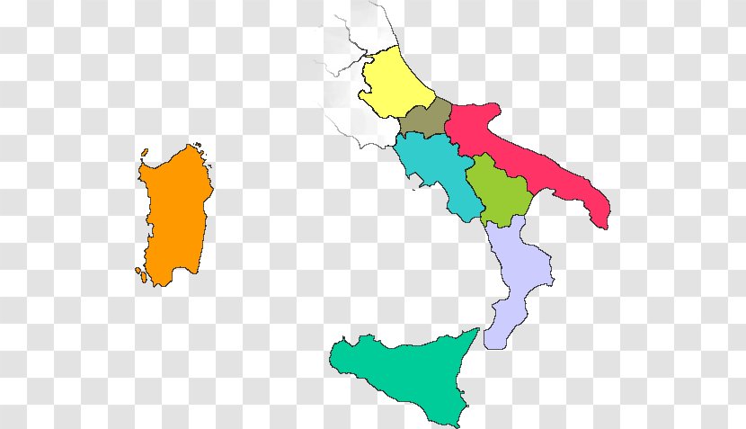 Italy Image Vector Graphics Illustration Map - Area - Sud De Litalie Transparent PNG