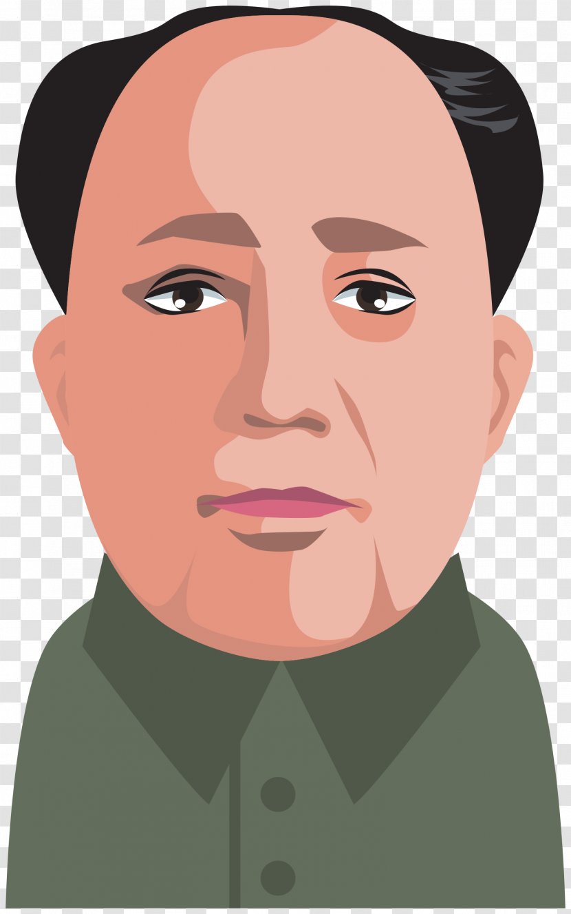 Mao Zedong Dazhai Maoism Clip Art - Nose - Man Transparent PNG