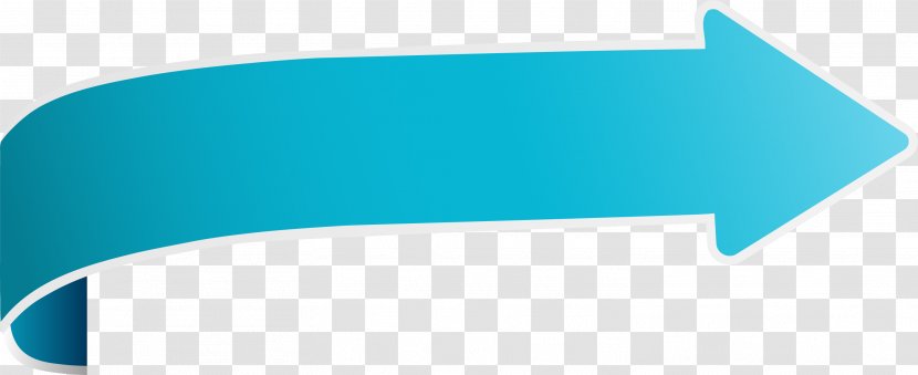 Angle Font - Aqua - Simple Blue Arrow Transparent PNG