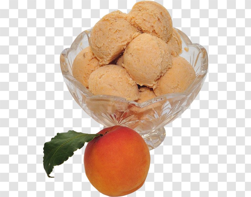 Ice Cream Amaretti Di Saronno Apricot Dessert Milk - Food Transparent PNG
