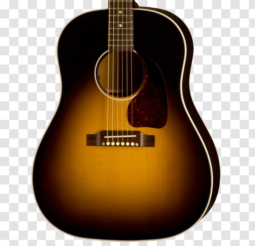 Acoustic Guitar Acoustic-electric Gibson J-45 - Cartoon Transparent PNG