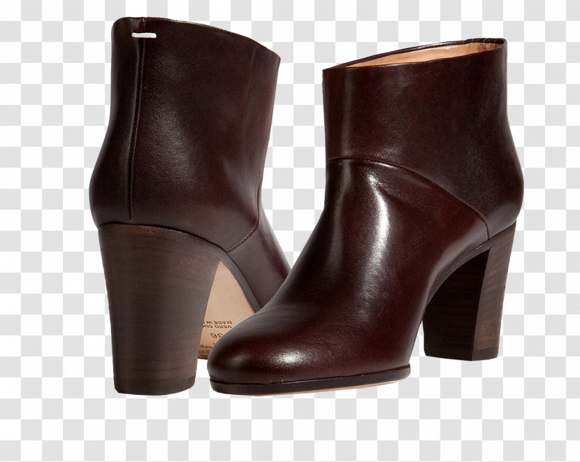 Riding Boot Shoe Maison Margiela Fashion - Highheeled - Leather Boots Transparent PNG