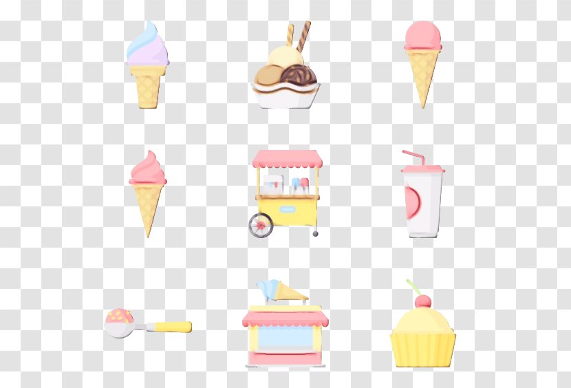Ice Cream Cone Background - Cones - Gelato Sorbetes Transparent PNG