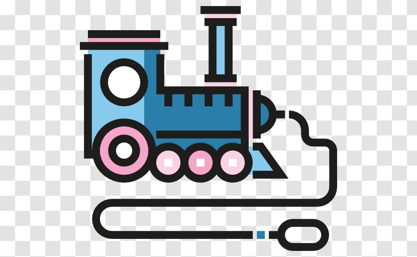 Toy Train Icon - Scalable Vector Graphics - A Transparent PNG