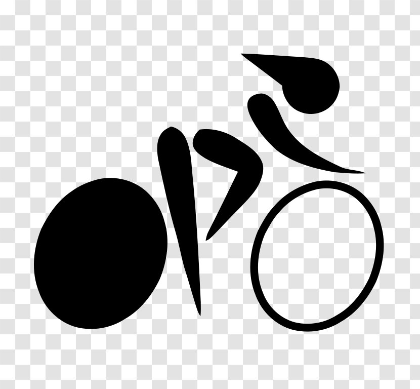 Olympic Games Track Cycling Bicycle Clip Art - Black Transparent PNG