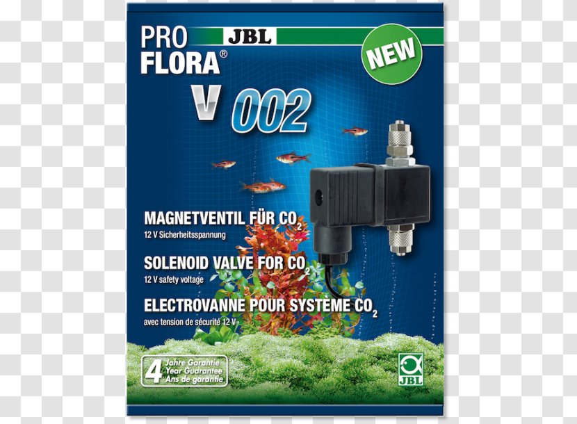 JBL 6446300 ProFlora V002 2 PROFLORA (SOLENOID VALVE MAGNETIC) Aquarium - Jbl - Aqua Tropica Transparent PNG