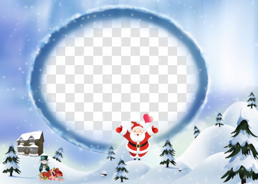 Christmas Frame Border Decor - Snow - Winter Transparent PNG