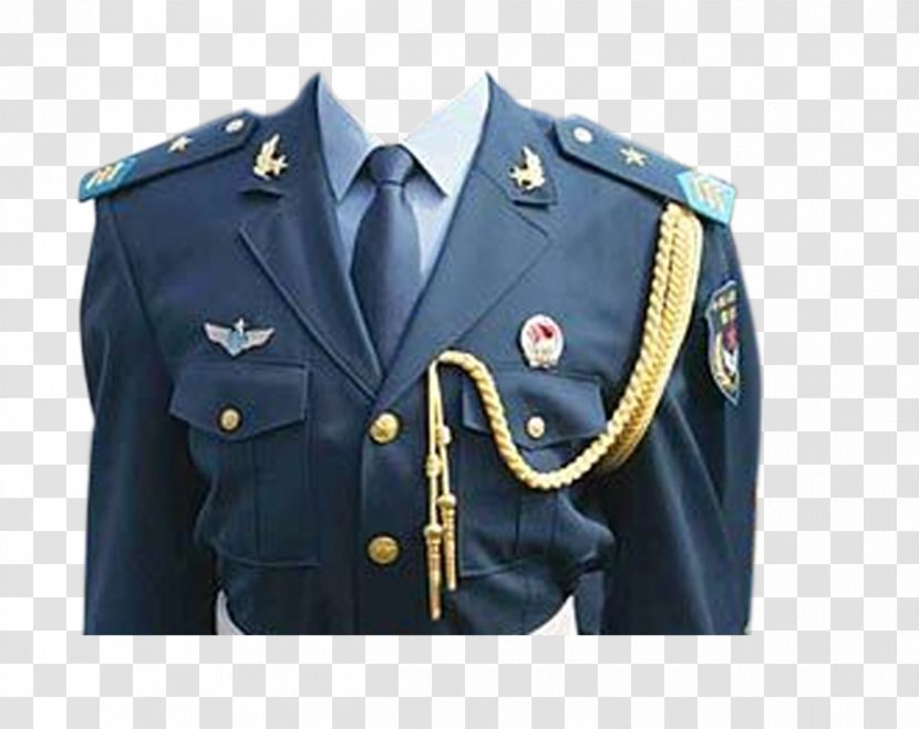 Peoples Liberation Army Military Uniform Officer Battledress Type 07 - Police - Blue Clothing Transparent PNG