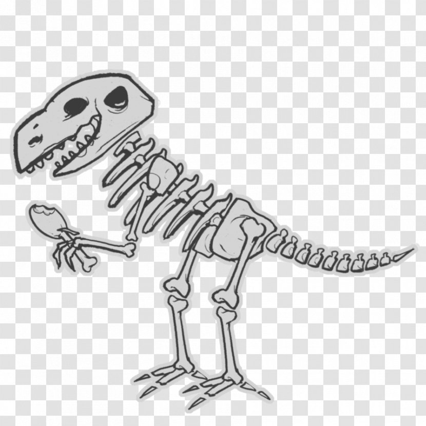 Dinosaur World Tyrannosaurus Velociraptor Triceratops Clip Art - Skeleton Cliparts Transparent PNG