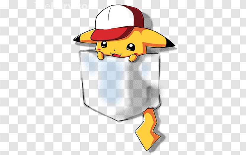 T-shirt Pikachu Pokémon Pocket Monsters Hoodie - Yellow - Shirt Transparent PNG