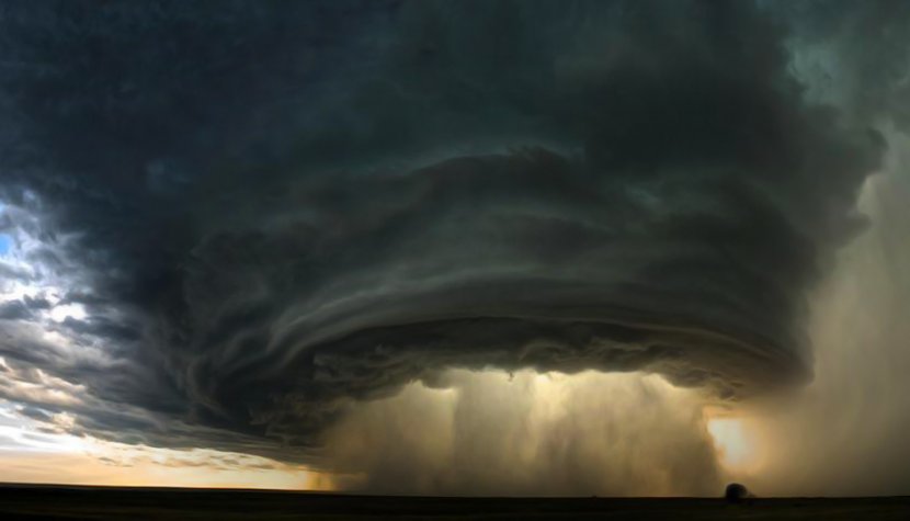 Supercell Thunderstorm Sunset Tornado - Meteorological Phenomenon - Hurricane Transparent PNG