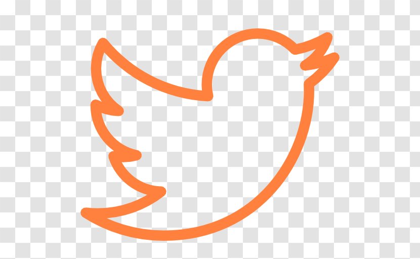 Social Media Icon Design Twitter Clip Art - Orange Transparent PNG