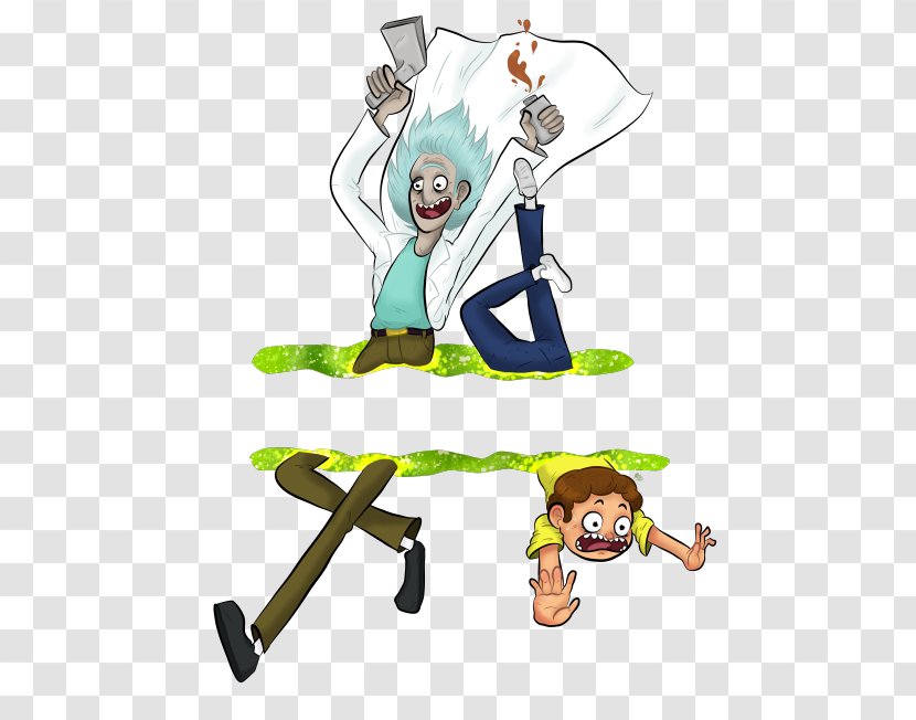 Rick Sanchez Morty Smith Pocket Mortys Cartoon Clip Art - Fictional Character - Human Behavior Transparent PNG