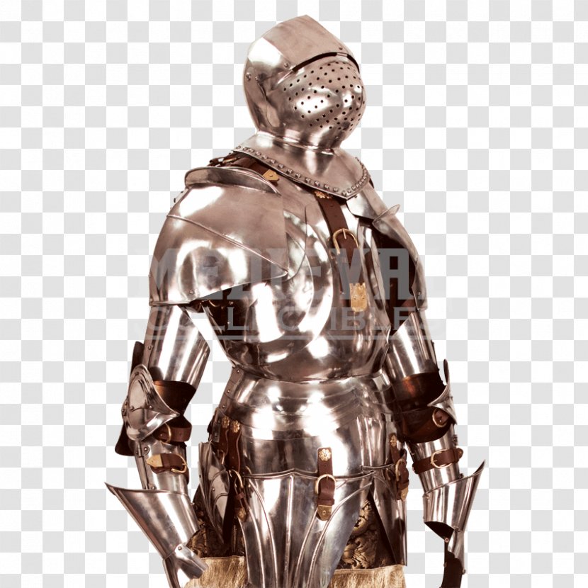 Gothic Plate Armour Knight Components Of Medieval - Cartoon Transparent PNG