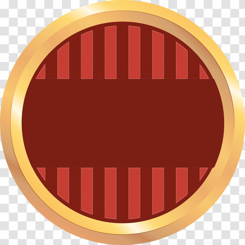 Red Yellow Circle Material Property Oval Transparent PNG