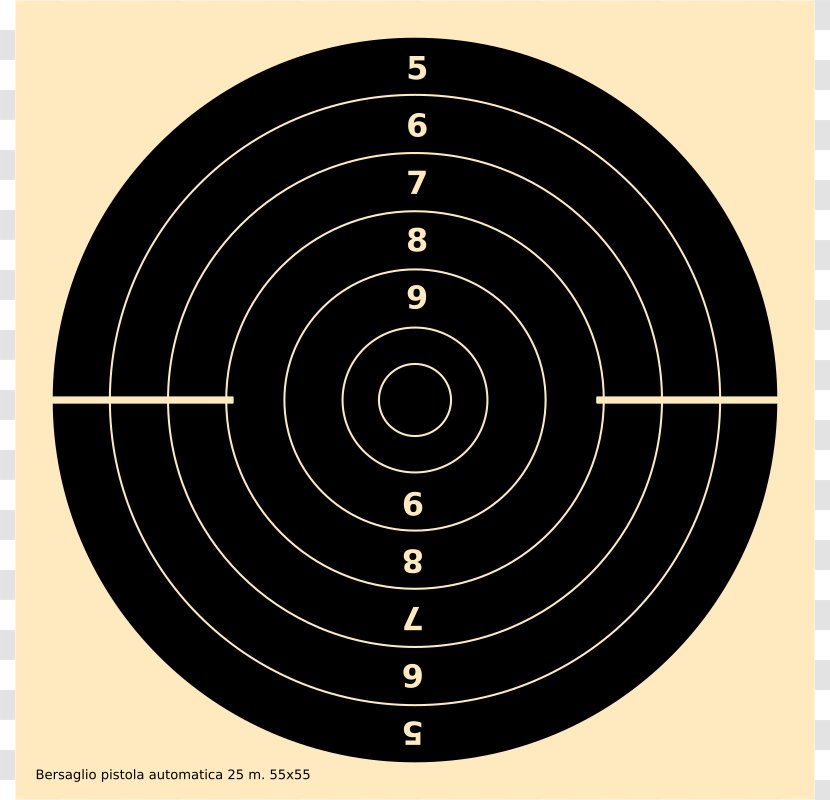 Shooting Target Pistol Firearm Clip Art - Cartoon - Au Cliparts Transparent PNG