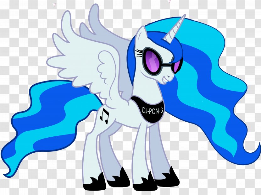 My Little Pony Winged Unicorn Disc Jockey - Watercolor Transparent PNG