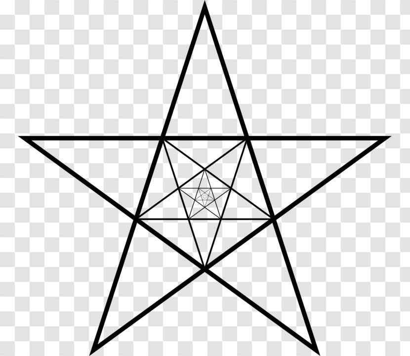 Five-pointed Star Triangle Polygons In Art And Culture Mathematics - Fivepointed Transparent PNG