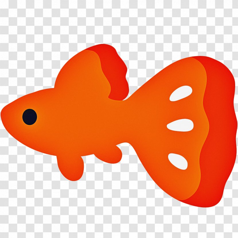 Apple Emoji - Tropical Fish - Butterfly Orange Transparent PNG