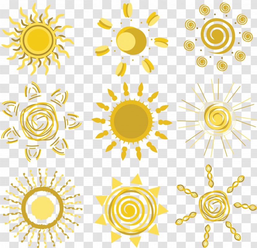 Drawing Sunlight Royalty-free - Sunflower - Sunshine Transparent PNG